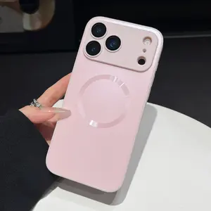 Ultra-Thin Magnetic Wireless Charging Shockproof Durable Phone Case Cover with Lens Protector, Compatible with iPhone 17 Pro Max Air 16 Pro Max 15 14 13 12 11