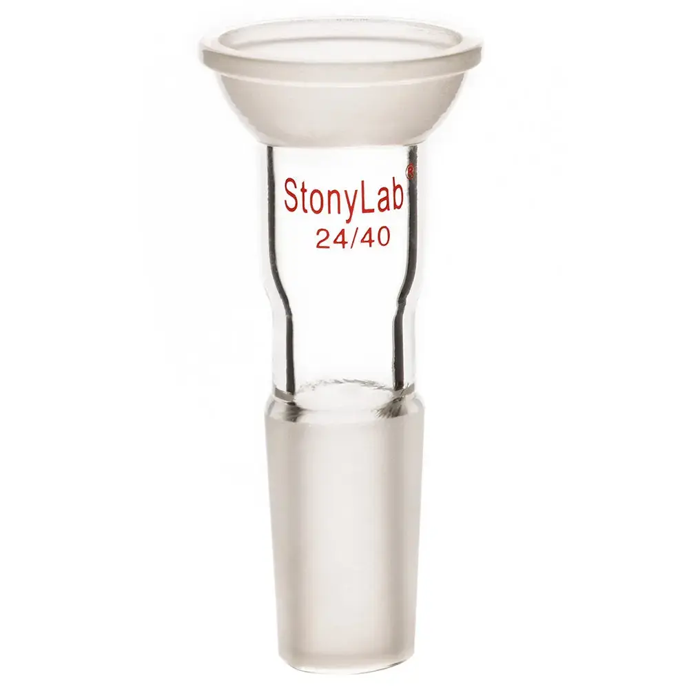 Adapter with Ball Socket with 35/20 Top Spherical and 24/40 Bottom Inner Joint