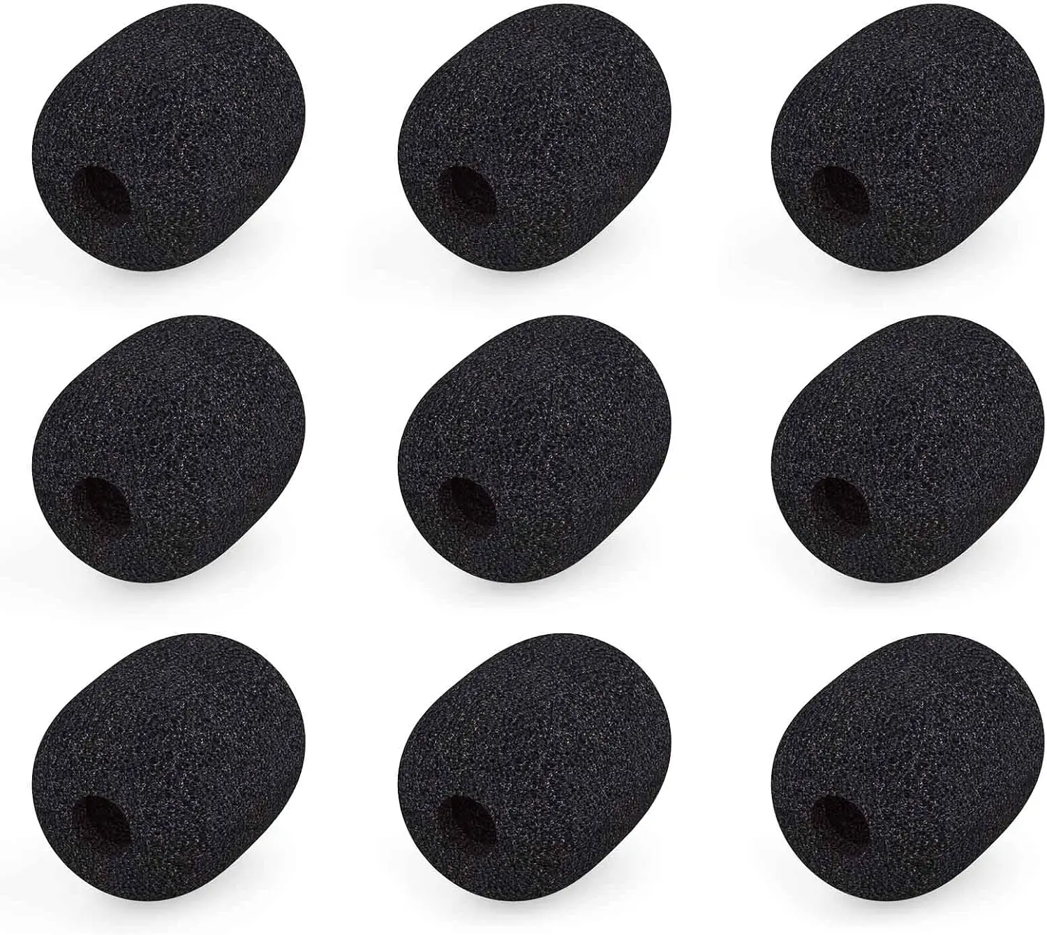 9 Pcs Mini Wireless Foam Microphone, Lavalier Microphone Sponge Mini Foam Cover Set to Reduce Plosive and Better Highlight the Vocals, Washable and Windproof Wind Screen