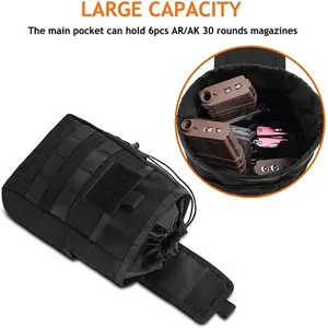 Unisex Outdoor Folding Emergency Pack, Durable Waist Bag for Construction Work, Multi-Functional Portable Storage Bag