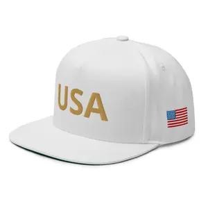 USA patriotic Flat Bill Cap