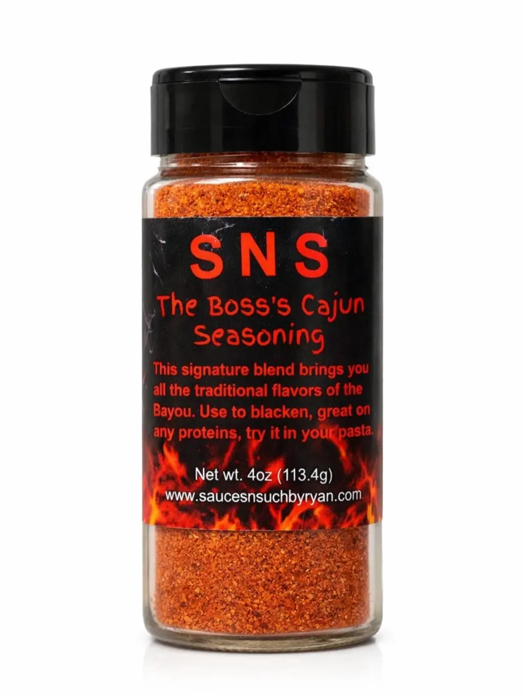SNS The Boss's Cajun Seasoning | Blackening Spice Rub | All Purpose Seasoning for Chicken Shrimp Seafood Pasta BBQ | Bayou Blend 4oz