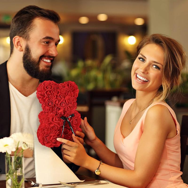 Valentine's Day Gift Rose Bear Eternal Flower Rose Teddy Bear