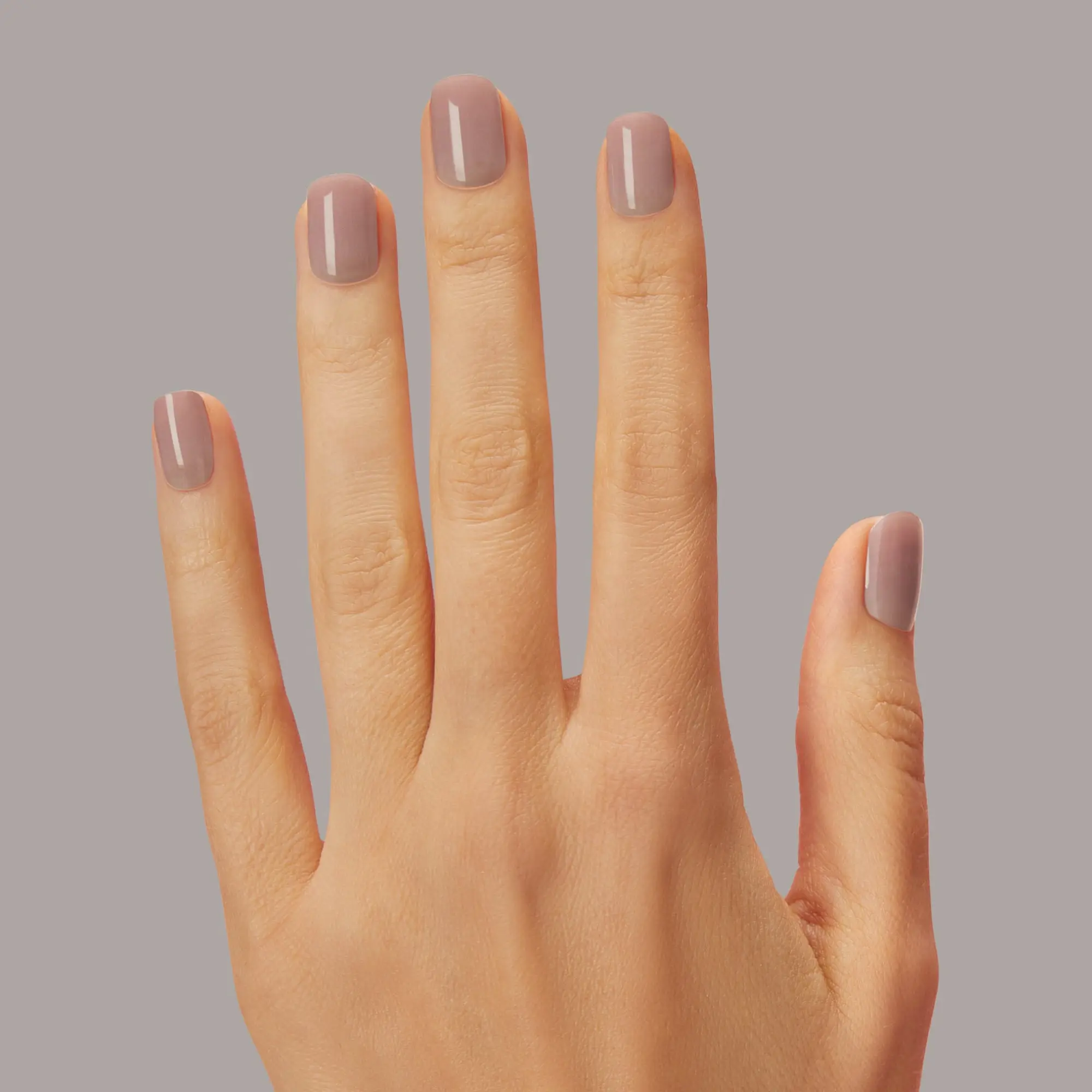 DASHING DIVA Tan Lines Semi-Cured Gel Nail Strips - Cool Mauve