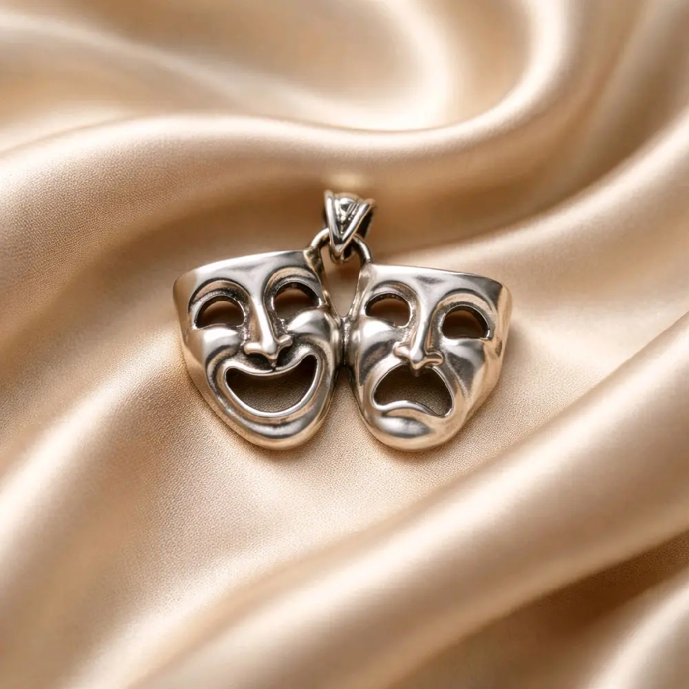 .925 Sterling Smile now cry later Pendant