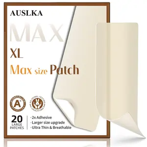 AUSLKA Large Blemish Zit Patches XL - 20 Strips - Hydrocolloid Dots -Blemishes Patch - Zit Breakouts - Blemishes Stickers - Max Size