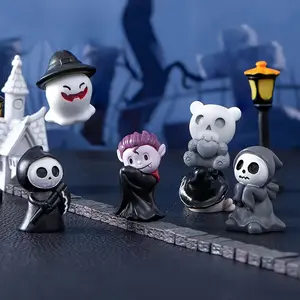 Halloween statues, ghost, devil, wizard resin figurines, desktop figurines, Easter accessories, photography props, home decorations