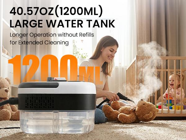 EasyWox Handheld Pressurized Steam Cleaner, Handheld High Temp Portable Cleaning,Multipurpose Steamer for Home Use, Pressurized Steamer for Cleaning Floor, Upholstery