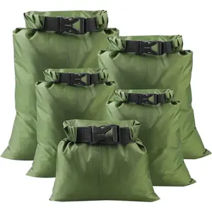 5 Pack Waterproof Dry Sacks, Lightweight Outdoor Dry Bags Ultimate Dry Bags for Kayaking Rafting Boating Camping (1.5L, 2.5L, 3.5L, 4.5L, 6L)