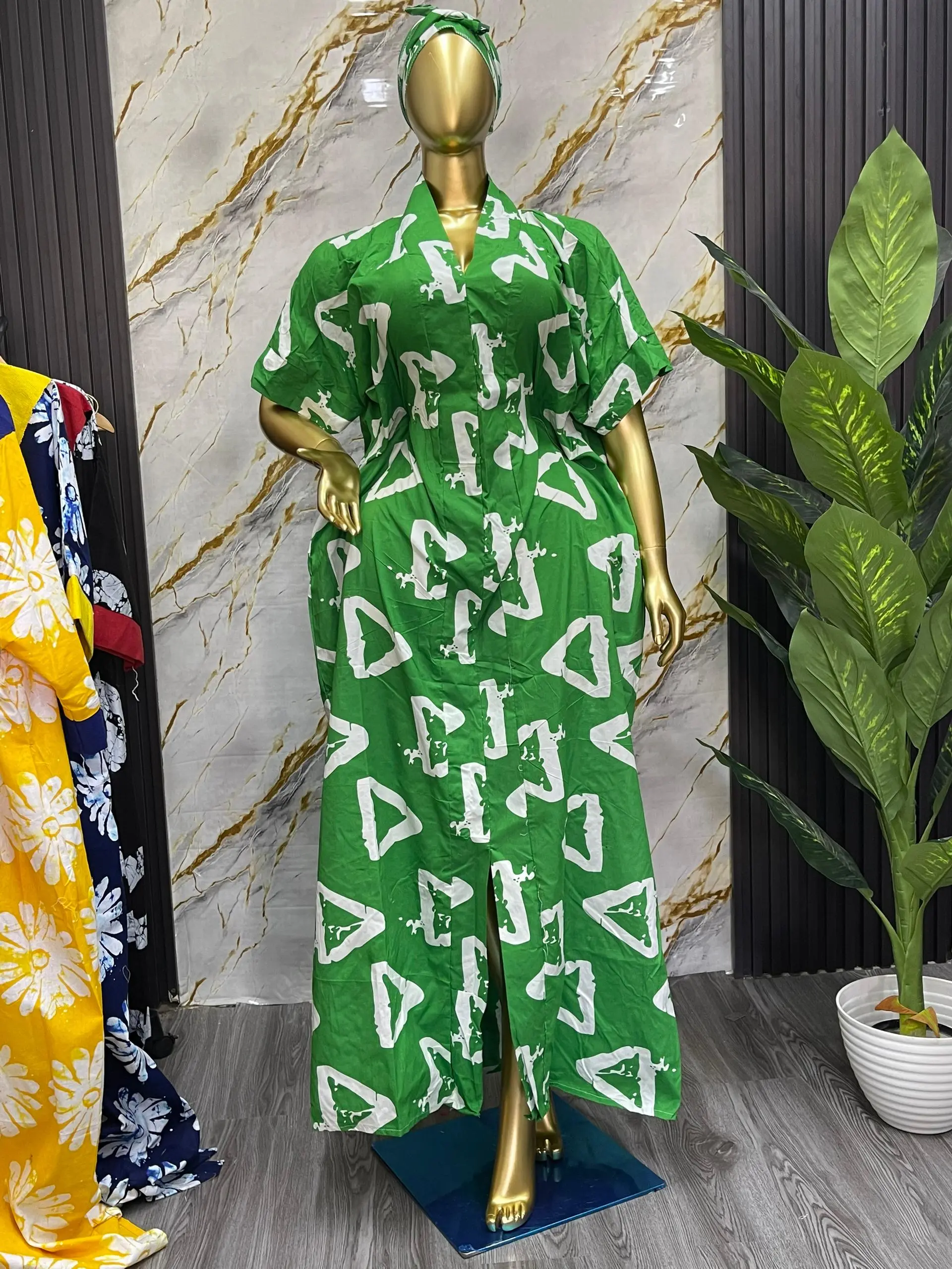 Newly Sown Ankara Boubou- One Size Fits All