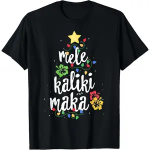 Mele Kalikimaka For Women Hawaiian Hawaii Christmas T-Shirt