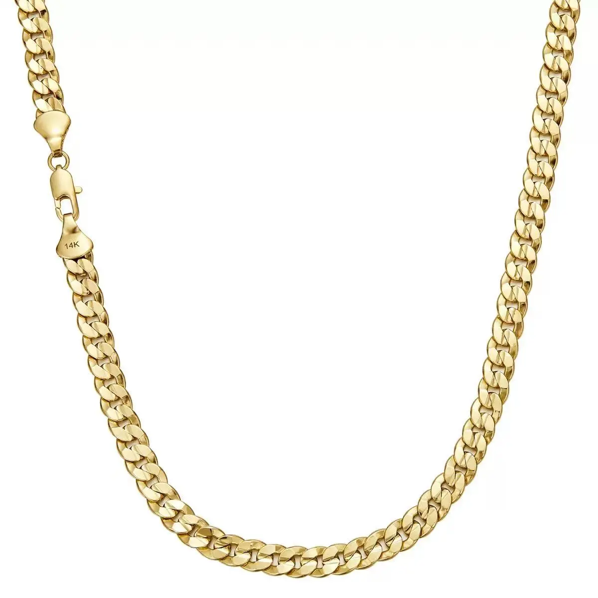 14K Real Gold-Plated Necklaces - Cuban, Figaro, Rope Styles, 6mm/10mm Wide, High-Quality Fine Fashion Costume Jewelry for Daily Wear, 20-24in Length
