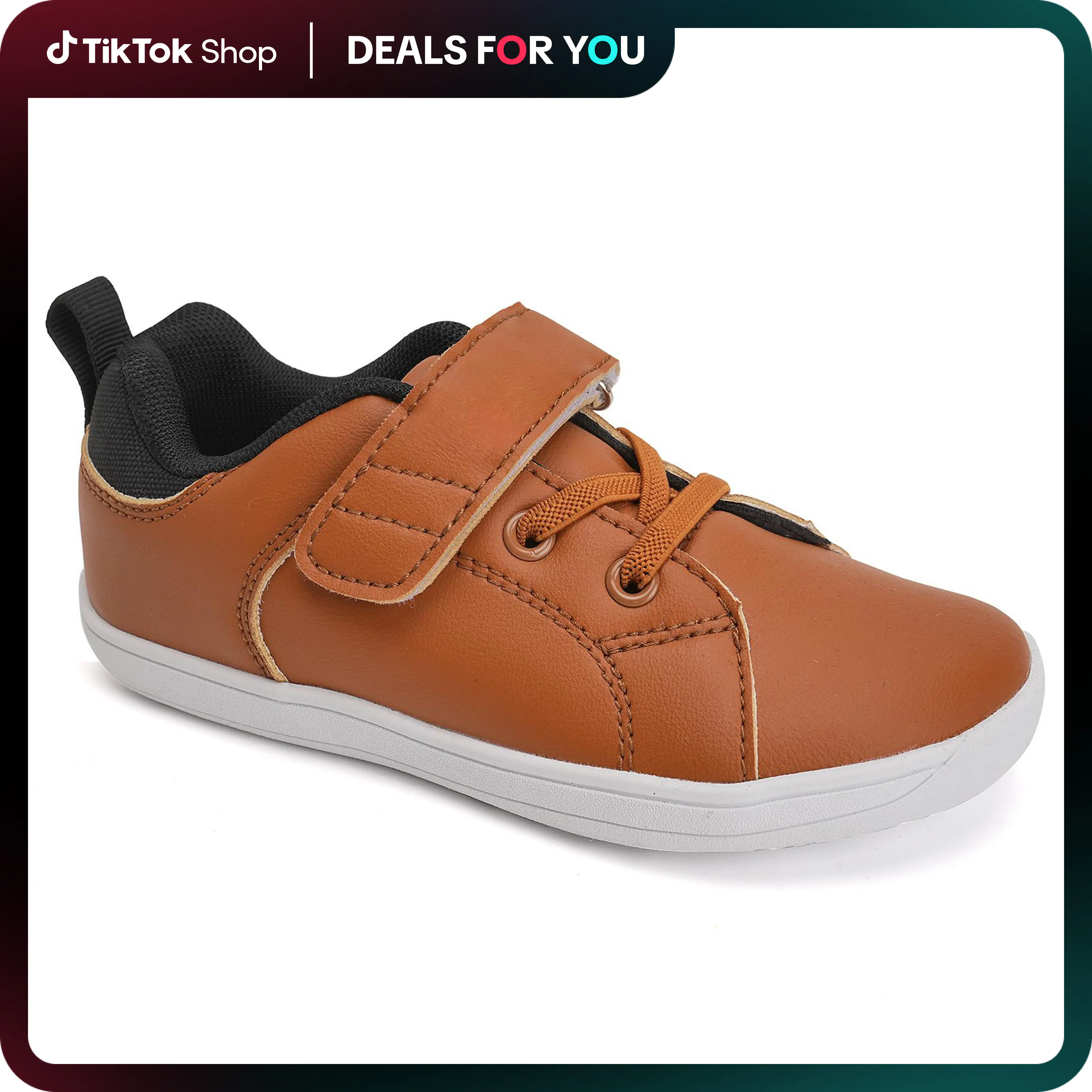 WateLves Toddler Little Kid Wide Barefoot The First Walking Shoes Girls Boys Leather Uniform Dress Shoes Lightweight Splay Naturally Minimalist Sneake