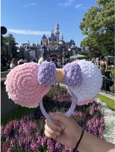 Handmade Crochet Mouse Ears- Daisy Duck Inspired