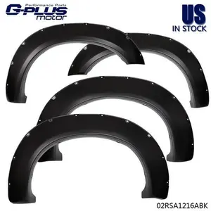 Fit For 11-16 Ford F250/350 Super Duty Pocket Style Rivet Fender Flares