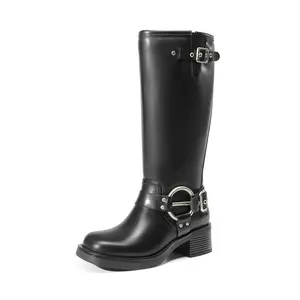 Dream Pairs Women's Knee-high Motorcycle Boots