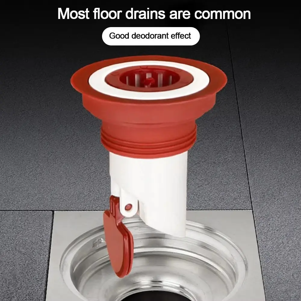 Universal Plug-in Floor Drain Core, ABS Rubber Bathroom Drain Stopper with Fast Drainage, Anti-Odor & Insect-Proof Seal for Kitchen Sinks & Laundry Rooms, Shower Room