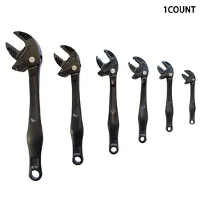 1pc Universal Self-Locking Wrench, Multi-Function Quick Anti Slip Wrench, Auto Locking High Hardness Large Opening, Waterproof Corrosion Resistant, Adjustable Wrench