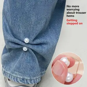 9-Pack Adjustable cuff clasp for shortening long sleeves, no-sew detachable shirt cuff pin and fastener