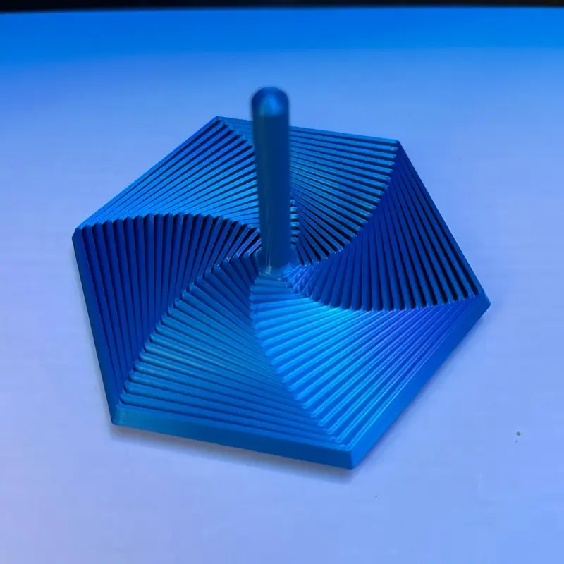 Hexagon Figet Toy - Blue Geometric Stress Relief Toy for Kids and Adults