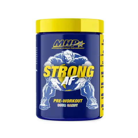 MHP Pre-Workout STRONG AF Raspberry Lemonade, 40 Servings