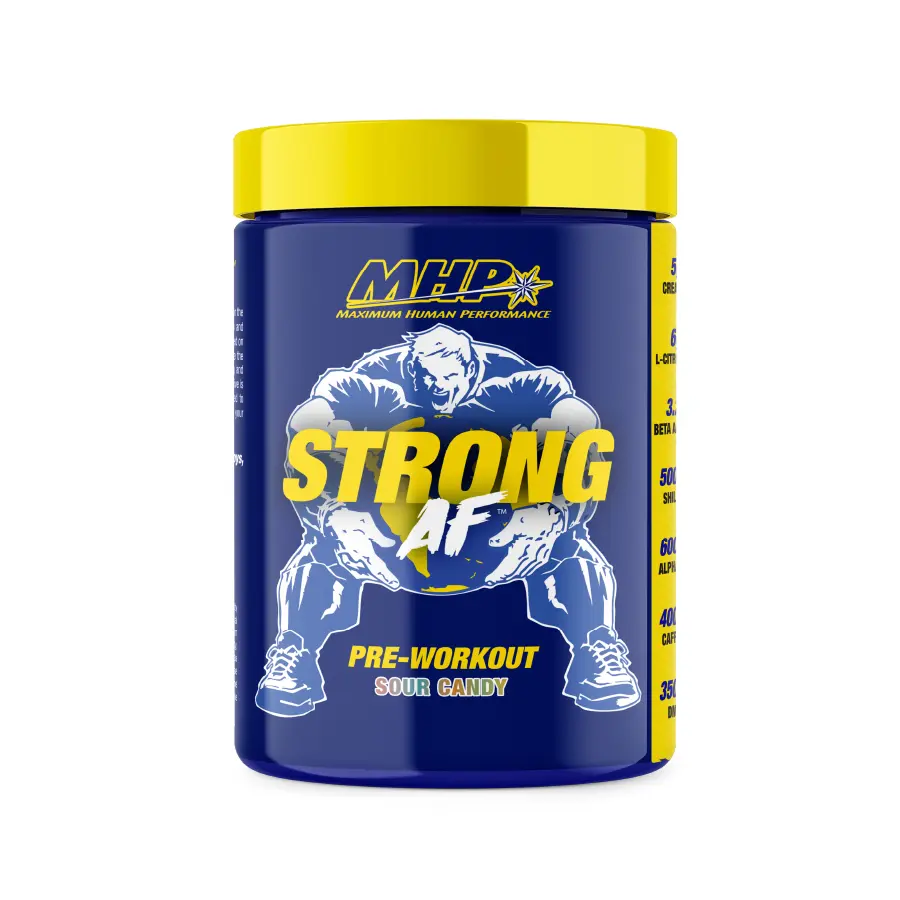 MHP Pre-Workout STRONG AF Raspberry Lemonade, 40 Servings MHP Pre-Workout STRONG AF Raspberry Lemonade, 40 Servings