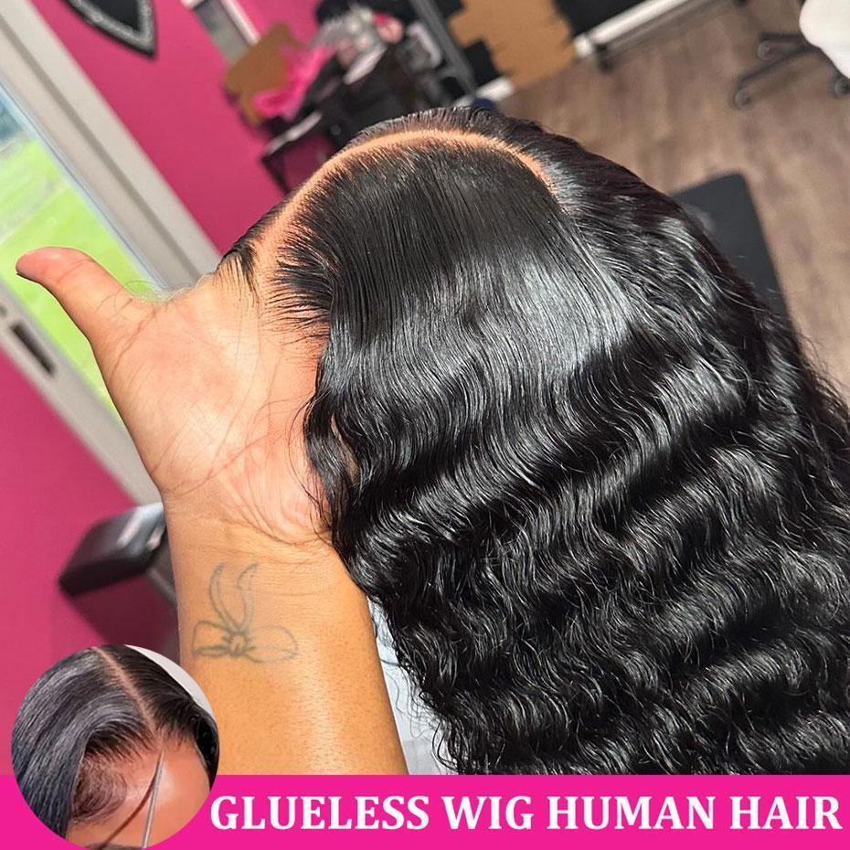 SheReigns Hair Glueless Wig Human Hair Deep Wave 5x5 Pre Cut Lace Wig Human Hair Ready To Wear Lace Closure Wigs for Women 13x4  Transparent Lace Front Wig #TikTokShopFallDealsForYou #TikTokShopHolidayHaul