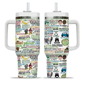 Psych TV Show Quotes 40oz Tumbler, Funny Shawn Spencer & Gus Travel Mug, Retro Detective Comedy Cup, Pineapple Psych Fan Gift for sale