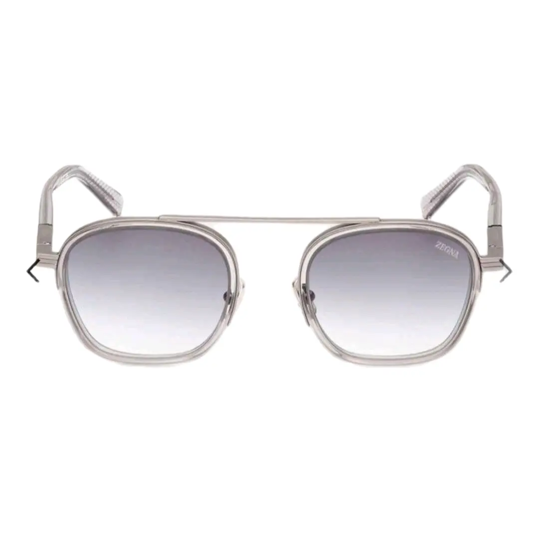 ZEGNA Men's Orizzonte I Geometric Acetate and Metal Sunglasses