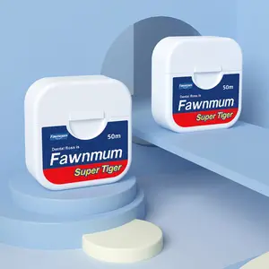 6 * 50m Dental Floss, Eco-Friendly, Vegan & Cruelty Free, Natural Vegetable Wax Dental Floss, Shred-Resistant for Adults, Sustainable Oral Care. (Pack of 6) Durable Gentle Smooth Comfort Cleanser