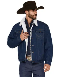Wrangler Men's Sherpa Lined Denim Jacket - 74255Pw