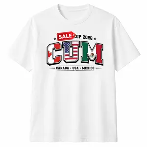 CUM 2026 Canada USA Mexico Shirt, Funny Host Nations Soccer Fan Tee, North America Football Tournament T-Shirt, World Champion 2026 Soccer Graphic Top, Sport Merch, Gift For Fan, Cotton Menswear Streetwear