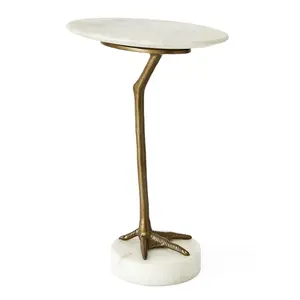 Revelation Taking a Stand Flamingo Leg & Marble Side Table