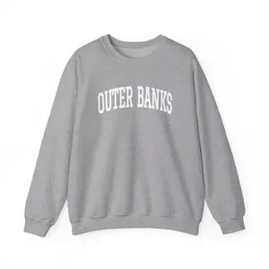 Outer Banks North Carolina Sweatshirt, Collegiate Style Crewneck, Beach Lover Gift, Christmas Gift