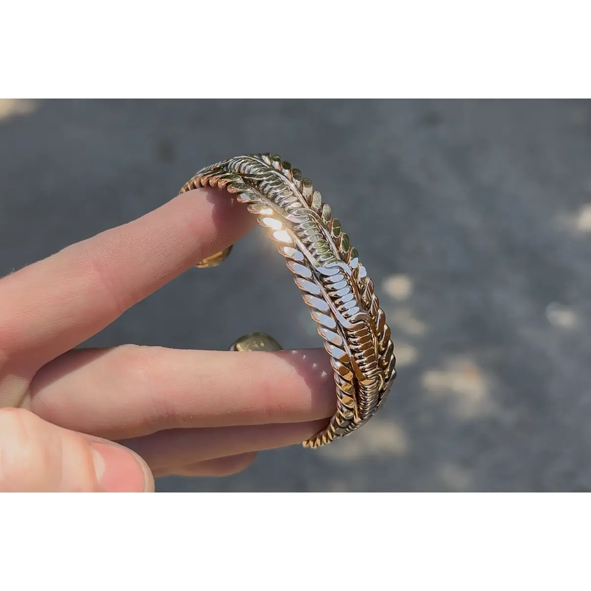 Bronze Barbed Wire Cuff