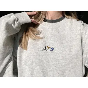 Tiny dragons embroidered sweatshirt, Fourth Wing embroidered sweatshirt, booktok, bookish gifts, dragon, basgiath war college crewneck