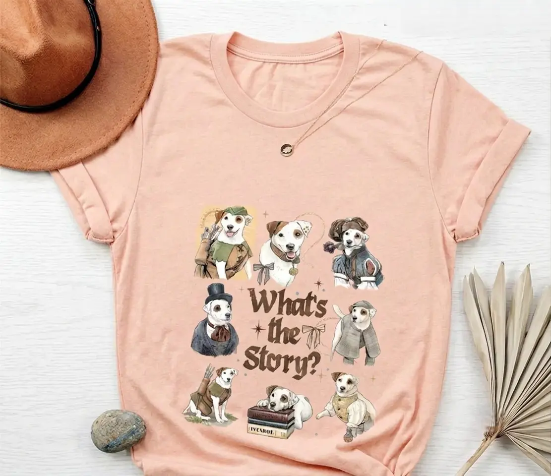 Wishbone Dog Shirt, What's The Story Tshirt, Classic Literature Dog Tee, 90s Nostalgia Dog Sweater, Storybook Character Top, Book Lover Gift
