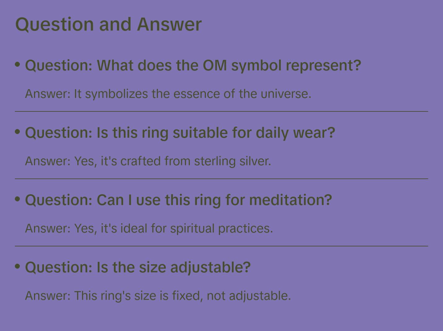 Sterling Silver OM Symbol Ring | Hindu Sacred Sound | Spiritual Jewelry