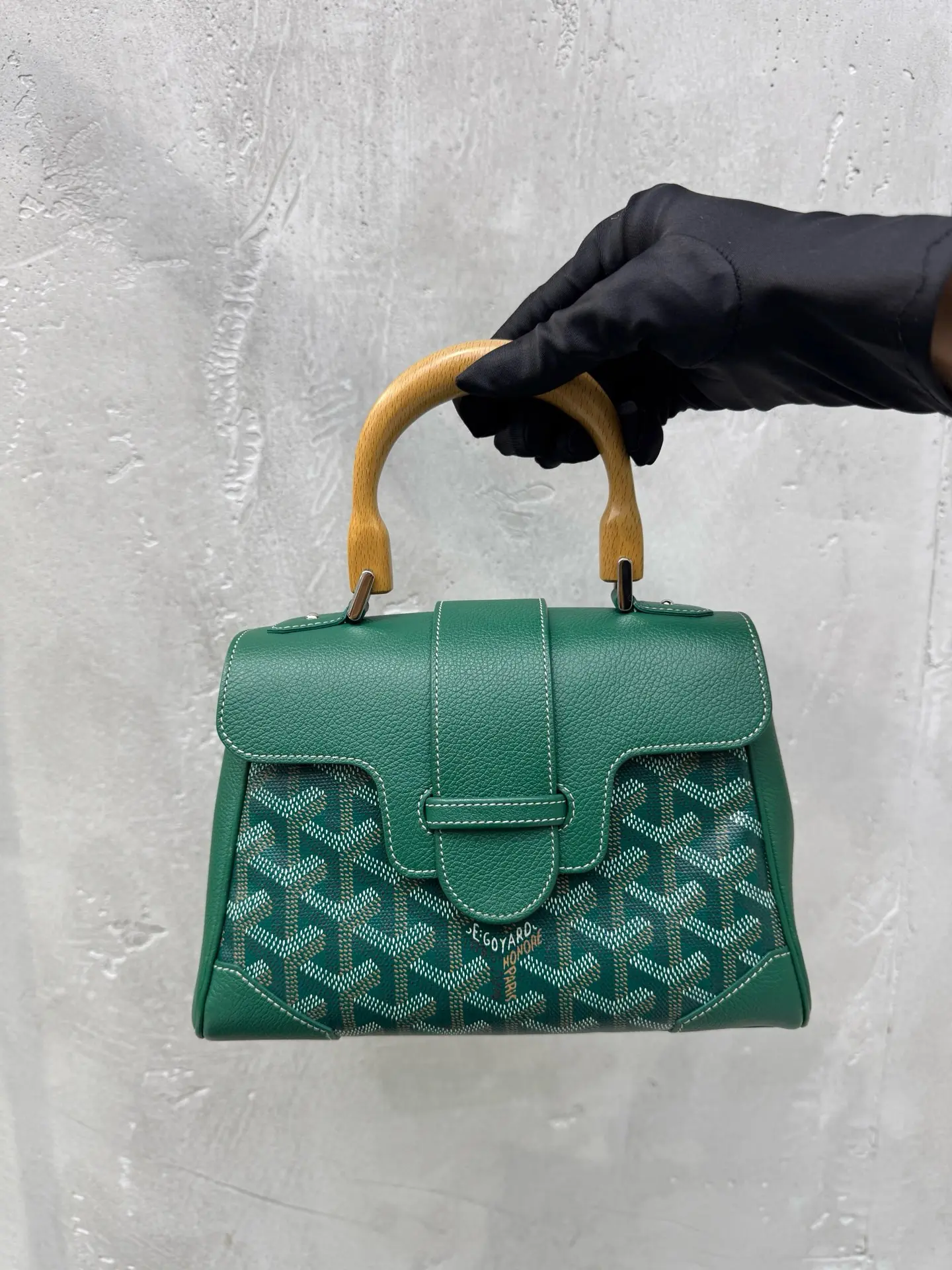 Pre-owned Canvas Crossbody Bags Goyard Saigon Top Handle Crossbody Small