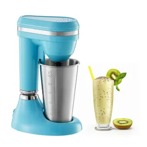 fathersdaygift VEVOR Milkshake Maker, 100W Milk Shake Maker Mixer, Single Head Drink Mixer Blender Machine, Dual-Speed Adjustment Milkshake Blender with Stainless Steel Cup, for Home, Kitchen, Bar Beverage Shop