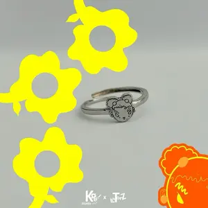 Silver Sunflower Rings - Preorder by The Kenya Brand Featuring Unique Design Elements
