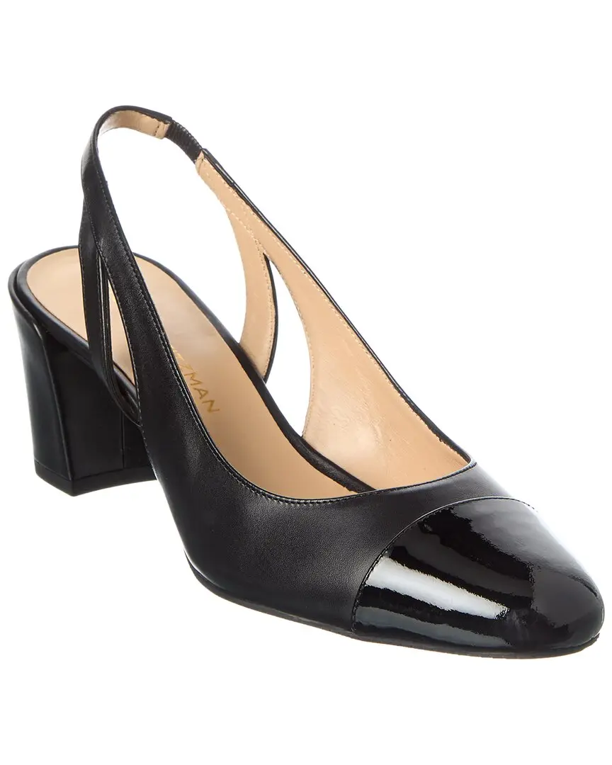 Stuart Weitzman Sleek 50 Leather Slingback Pump