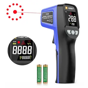 Infrared Thermometer, Temperature Gun -58 ° F ~1076 ° F IR Temp Gun with Emissivity & Max and Min Measure, Temp Gun for Cooking, Pizza Oven, Grill & Engine
