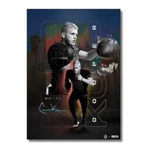 Cooper Kupp Catch Colors - Metal Wall Art