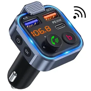 Car Kit Hands-Free FM Transmitter Hands-Free Receiver 5V Dual USB Charger T11 Multi-Function Wireless Car MP3 Player