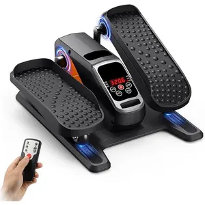 Under Desk Elliptical Exercise Machine, Electric & Portable Ellipse Leg Exerciser, Quiet Seated Pedal Elliptical for Seniors Adult with Remoter, 12 Adjustable Speeds, 2 Modes for Home Office