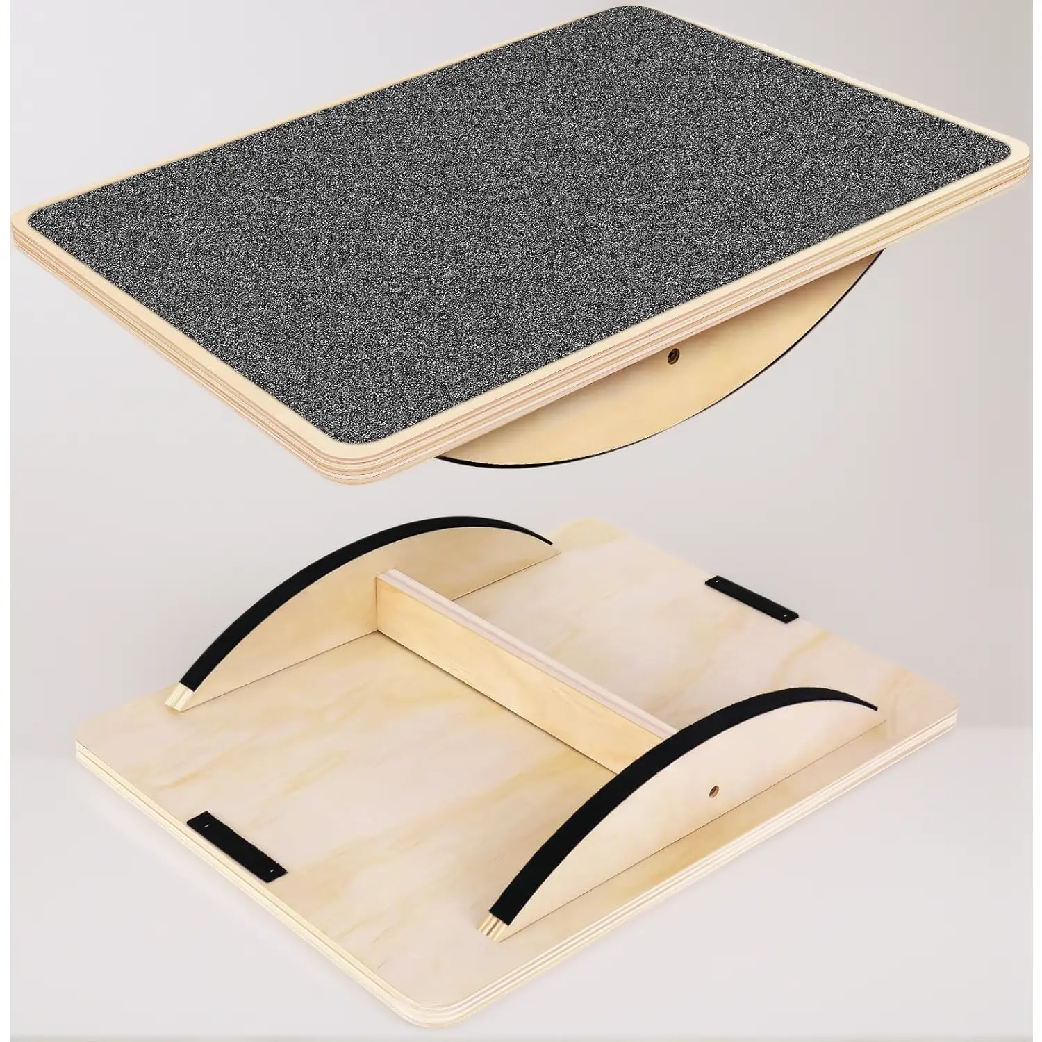 Round Wobble Balance Board for Core Training & Push Ups, Anti-Slip Surface, 350 lbs Weight Capacity