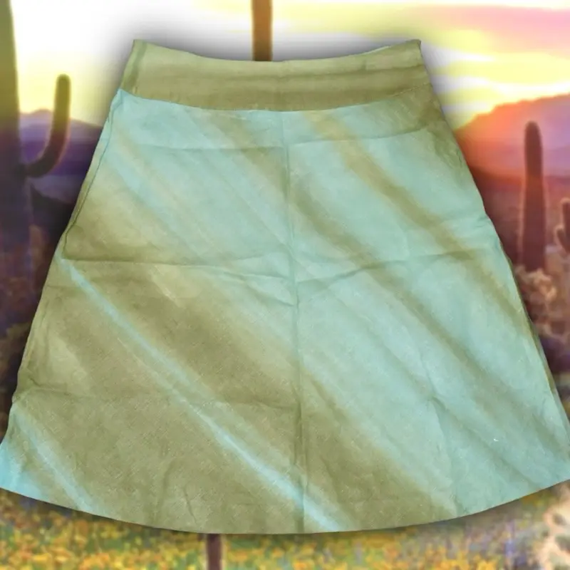 Merona Green & Turquoise Tie-Dye Skirt Sz 12