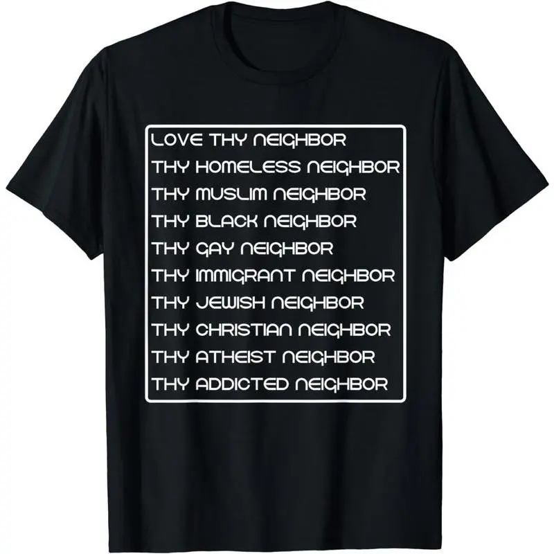 Women's 100% Cotton Short-Sleeve Everyday Piece Printed Statement Casual Soft Tee Top - Inclusive Design Supporting Marginalized Communities (Homeless, Muslim, Black, Gay, Immigrant, Jewish) summerwins,summerwins