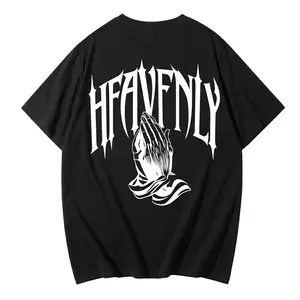 Men's letter-print short-sleeved T-shirt, suitable for casual daily wear and a round-necked casual top.